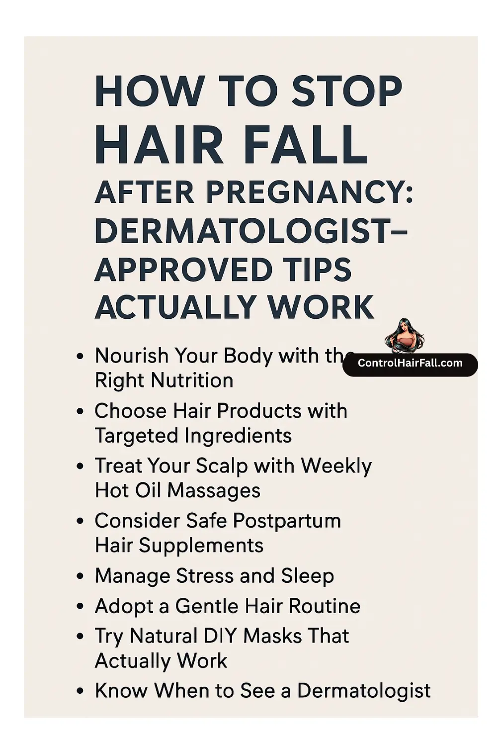 hair care routine to control postpartum hair loss
