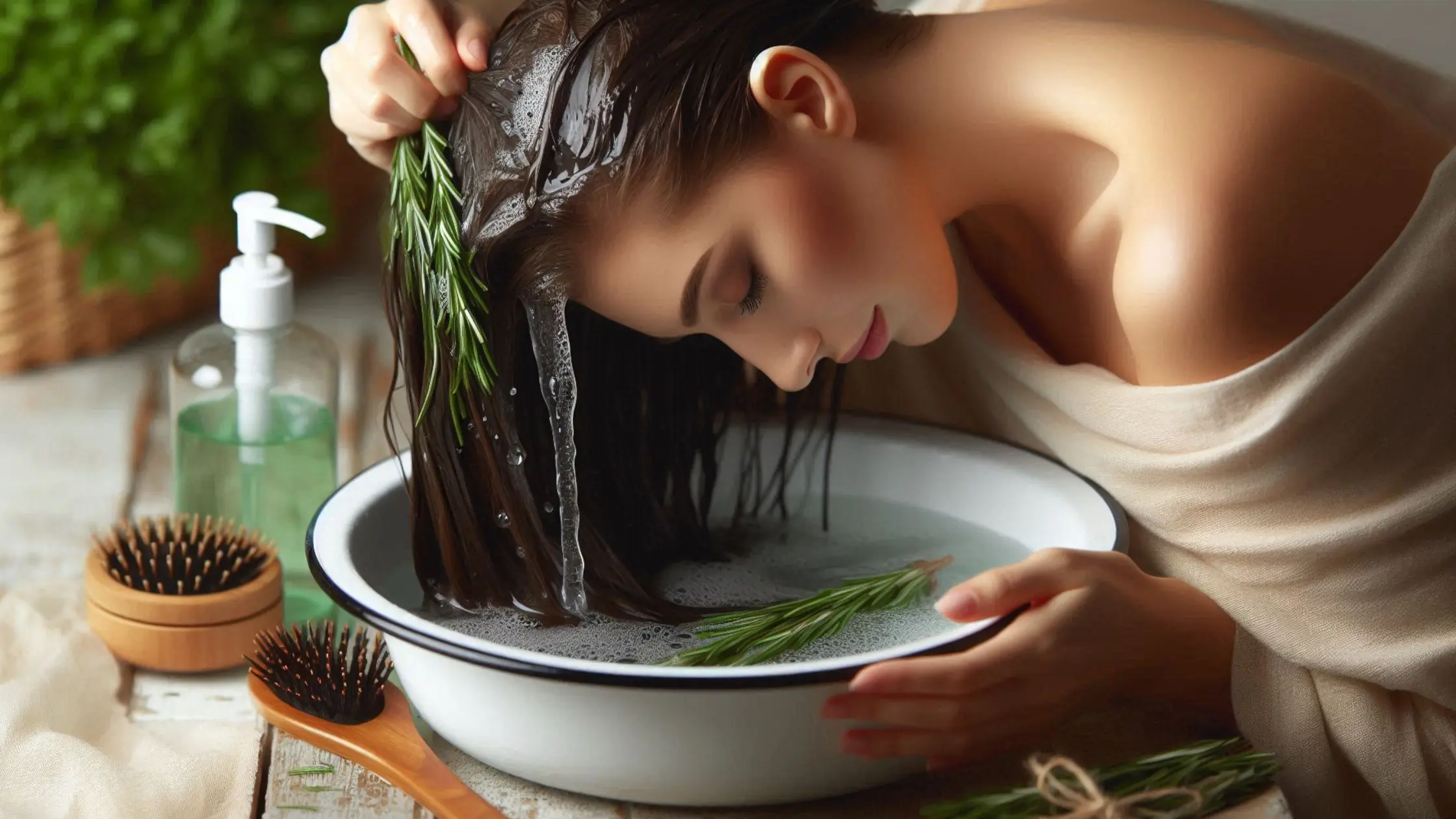 how to use rosemary water for controlling hair fall