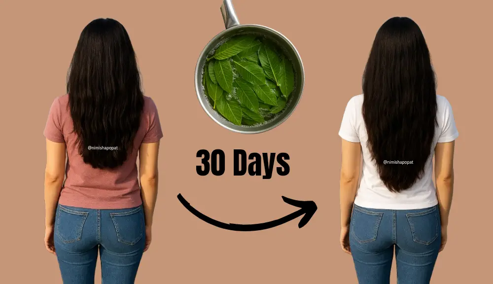 results of using guava leaves for hair fall control with before and after pictures
